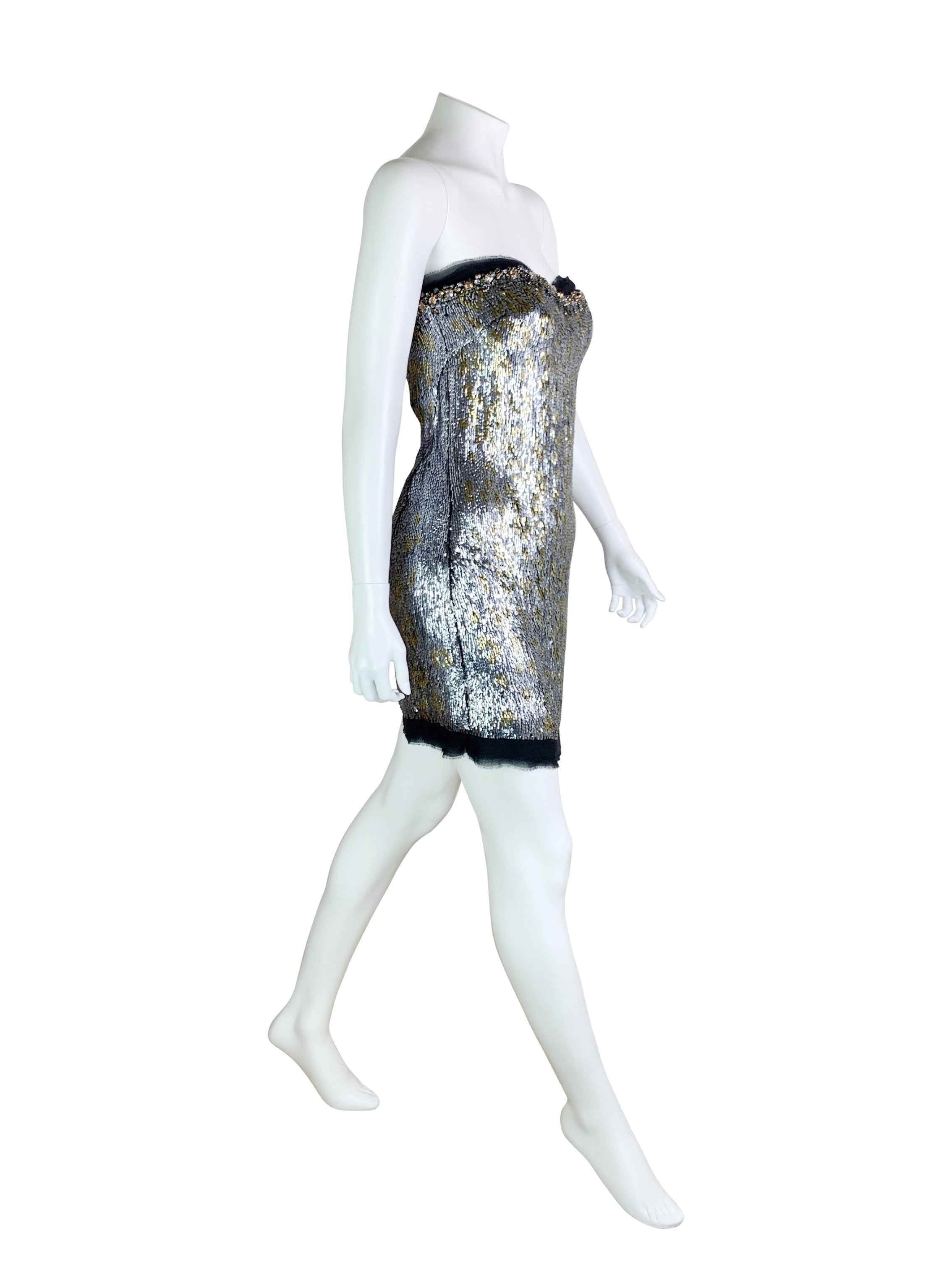 Roberto Cavalli Bejeweled Mini Dress