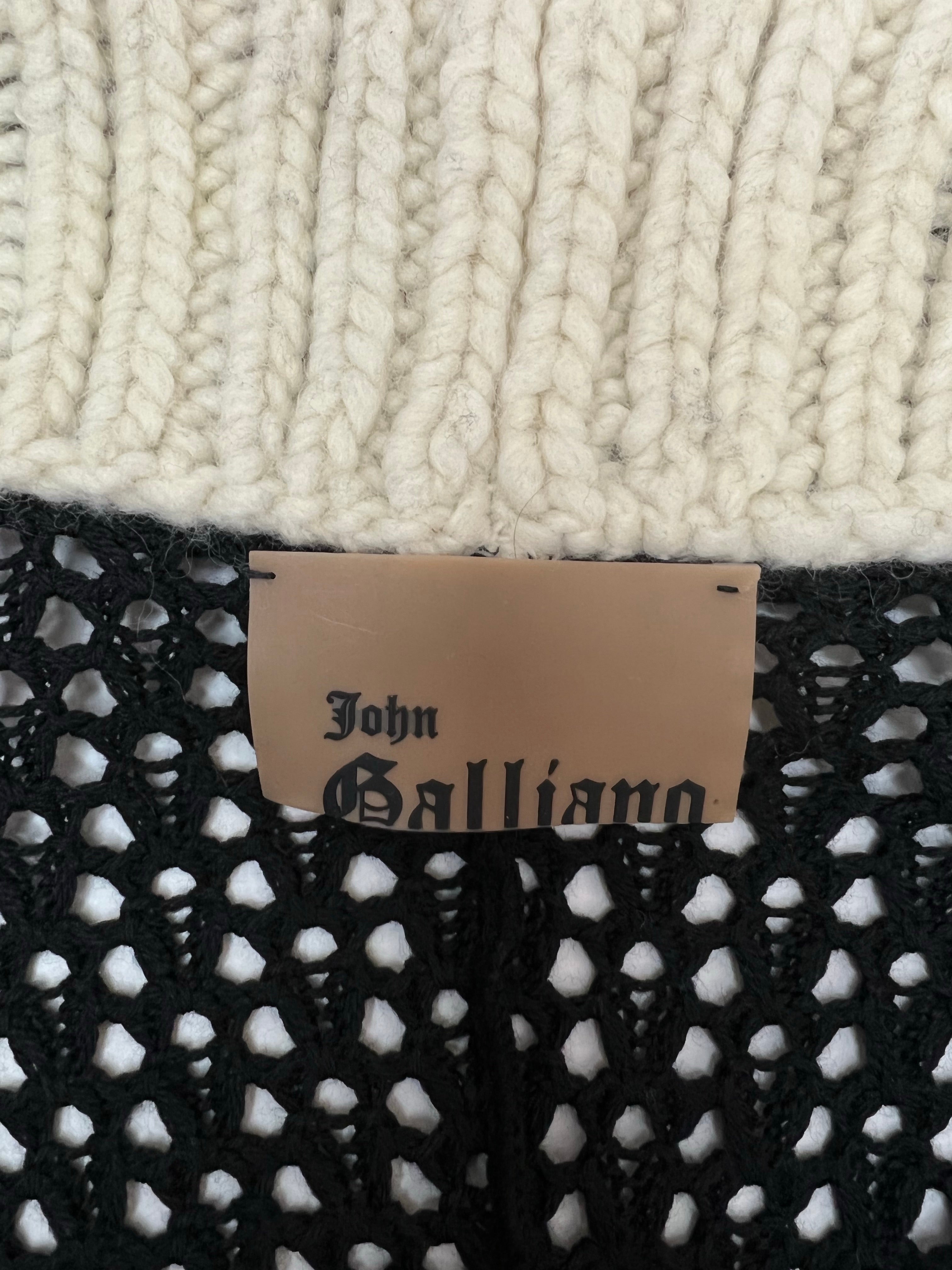 John Galliano Fall 2002 Knit Coat