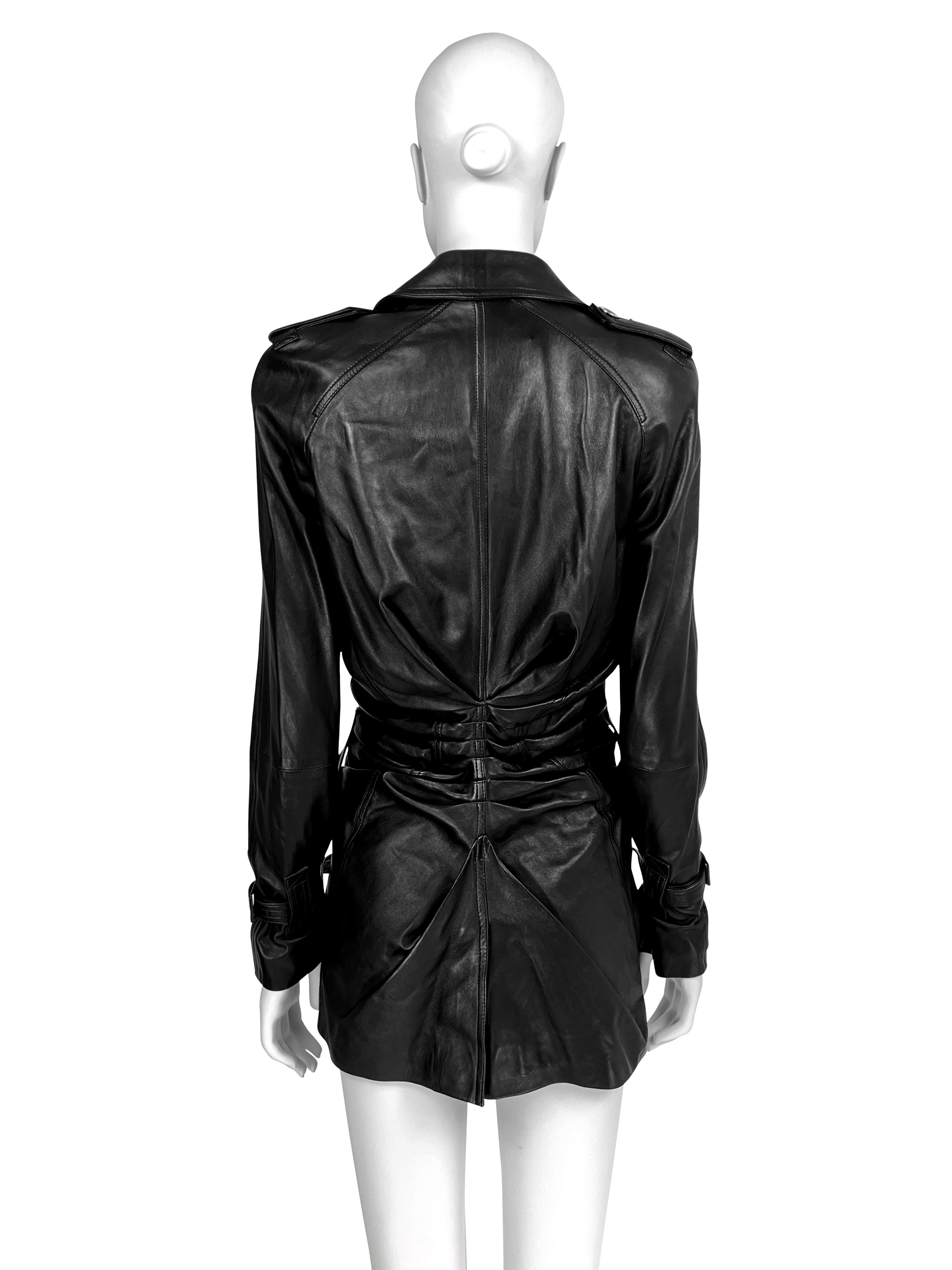 Dior Spring 2004 RTW Draped Leather Jacket