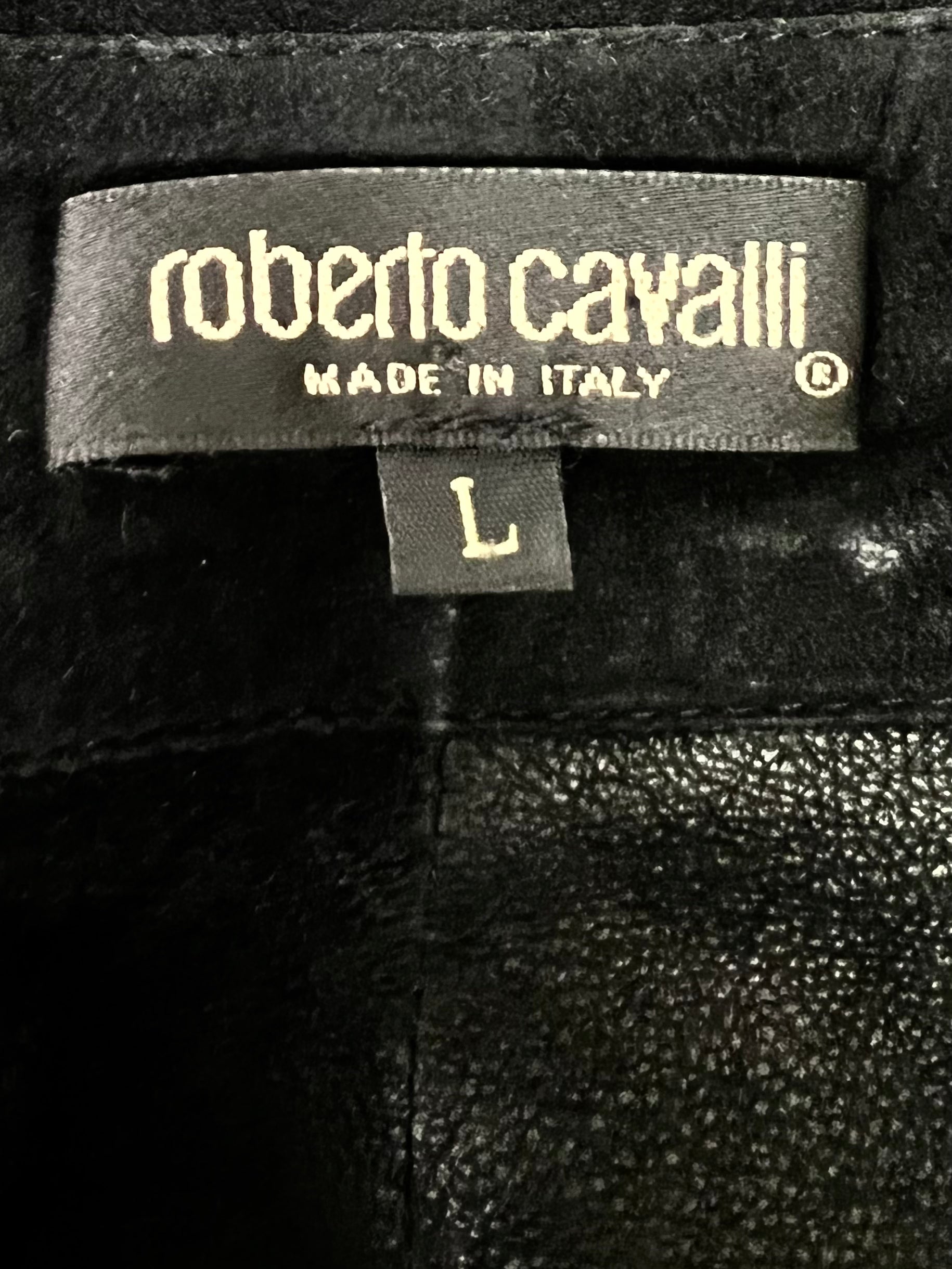 Roberto Cavalli Fall 1999 Suede Leather Set