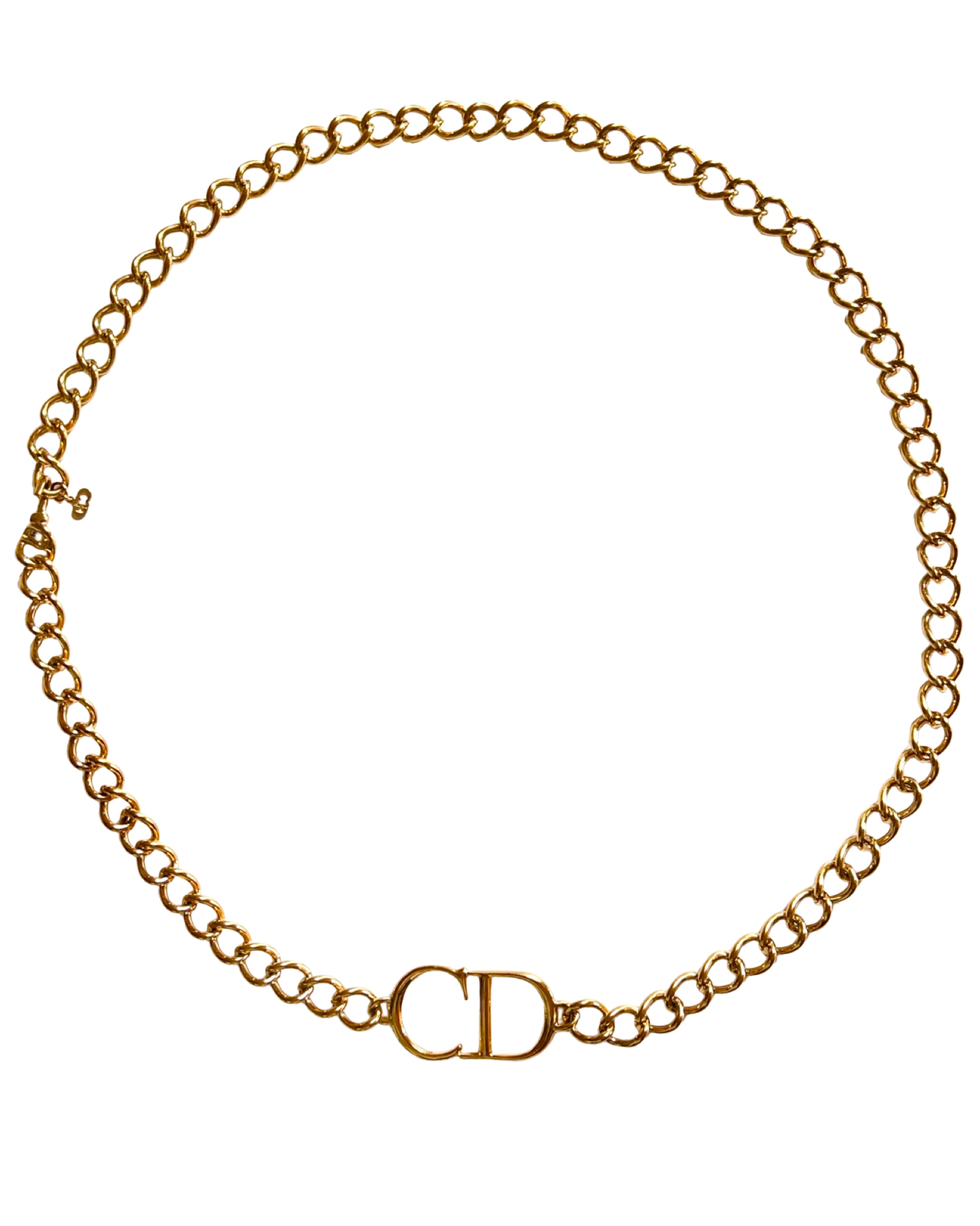 Dior 2000 CD Logo Chain Belt/Necklace